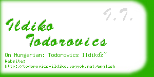 ildiko todorovics business card